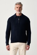 Michael Kors sweter męski z wełną granatowy CF660M3JWP