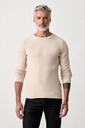 Lindbergh sweter męski bawełniany beżowy 30.825013