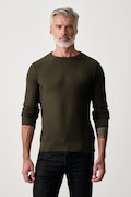 Lindbergh maglione da uomo in cotone verde 30.825013