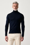 Lindbergh sweter męski z wełną merino granatowy 30.81068