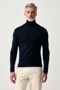 Lindbergh sweter męski z wełną merino granatowy 30.81068