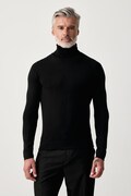 Lindbergh sweter męski z wełną merino czarny 30.81068