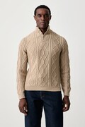 Guess ημιζιβάγκο ανδρικό βαμβακερό DAWSON μπεζ M6BR43 Z1639