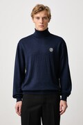 Drôle de Monsieur golf męski z wełną D Mirror granatowy M-PO254-WO056