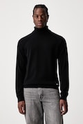 Karl Lagerfeld Jeans golf męski bawełniany czarny B3M18001