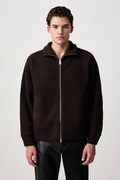 Carhartt WIP Banley Sweater Jacket transitional jacket with wool blend Men's brown I033902