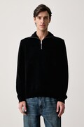 Marc O'Polo sweter męski z dodatkiem wełny czarny 5000010526