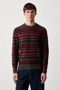 Barbour sweter męski wełniany Highsted zielony MKN1745