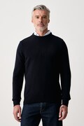 Barbour sweter męski z wełną Holden granatowy MKN1576