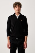 Aeronautica Militare sweter męski bawełniany czarny MA1670UL00506