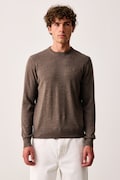 Aeronautica Militare sweter męski wełniany brązowy MA1641UL00415