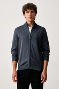 Aeronautica Militare kardigan męski bawełniany niebieski MA1632UL00506