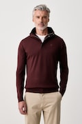 Karl Lagerfeld pulover za muškarce od vune bordo 564399.655005