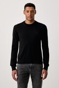 HUGO Blue sweter męski z bawełną San Celio-C czarny 50573293