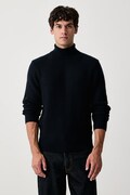 BOSS sweter męski wełniany H-Fioccolo granatowy 50572171