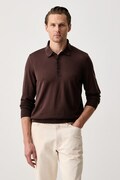 BOSS sweter męski wełniany H-Lancione-L brązowy 50571927