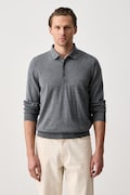 BOSS sweter męski wełniany H-Lancione-L szary 50571927