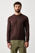 BOSS sweter męski wełniany H-Leno-L brązowy 50571914