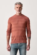 BOSS sweter męski wełniany H-Finito bordowy 50570652