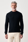 BOSS sweter męski wełniany H-Furlan granatowy 50570645