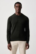 Hackett London sweter męski wełniany zielony HM7000287