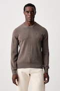 Hackett London sweter męski wełniany beżowy HM7000287