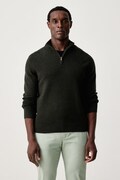 Hackett London sweter męski wełniany zielony HM7000286