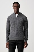Hackett London sweter męski wełniany szary HM7000251