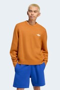 adidas Originals πουλόβερ ανδρικό με μαλλί Trefoil Essentials πορτοκαλί LC7650
