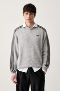 adidas Originals sweter męski Fluffy Knit Crew szary KE4169