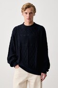 Tommy Jeans pulover za muškarce od pamuka mornarsko plavi DM0DM23614