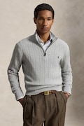 Polo Ralph Lauren sweter męski bawełniany szary 710B26776