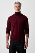 Tommy Hilfiger golf męski wełniany bordowy MW0MW44700