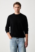 Armani Exchange sveter pánsky s viskózou tmavomodrý XM002986 AF10454