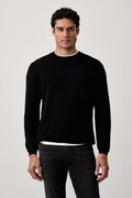 Armani Exchange sveter pánsky s viskózou čierny XM002986 AF10454