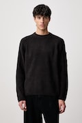 C.P. Company sweter męski bawełniany czarny 21CMKN049A005558G