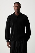 C.P. Company sweter bawełniany męski czarny 21CMKN198A005558G