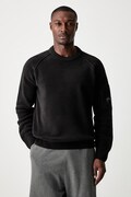 C.P. Company sweter bawełniany męski czarny 21CMKN196A005558G