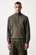 C.P. Company sweter z wełną męski zielony 21CMKN070A005528A
