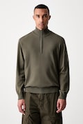 C.P. Company sweter z wełną męski zielony 21CMKN070A005528A