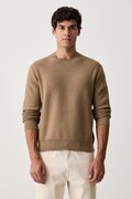 Sisley sweter męski z wełną beżowy 1B3TS105H