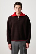 Axel Arigato sweter wełniany męski bordowy A4140002
