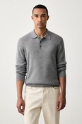 Trussardi sweter męski wełniany szary M0788000131N