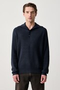 Trussardi sweter męski z wełną granatowy M0308000120N