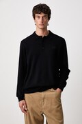 Fred Perry sweter męski z wełną granatowy K4535