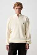 Fred Perry sweter męski bawełniany beżowy K8557