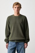 Fred Perry sweter męski bawełniany zielony K6507