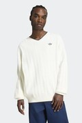 adidas Originals πουλόβερ ανδρικό με βαμβάκι Cable Knit μπεζ KR9768