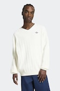 adidas Originals sveter pánsky s bavlnou Cable Knit béžový KR9768