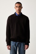 MSGM pulover za muškarce od merino vune smeđi 4140MM213.267758